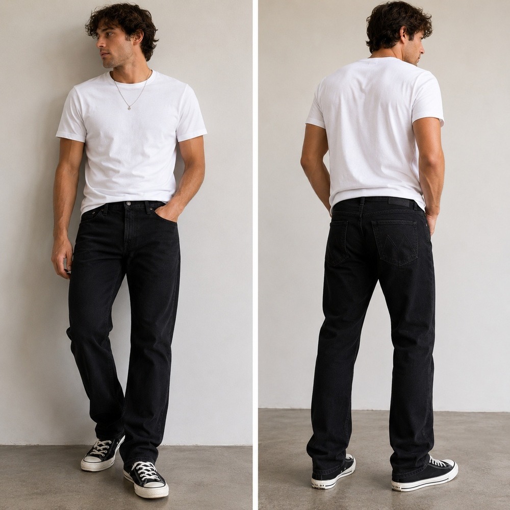 Mother The Chaser Jeans Mens 32 Black No Beer On Sundays Slim Straight 5104-662